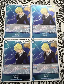 One Piece TCG Sanji OP15-047 x4 Play Set - Image 1