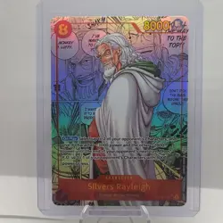 One Piece OP-08 Silvers Rayleigh Manga English Alt Art SEC Two Legends OP-08-118 - Image 1