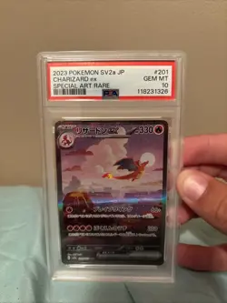 Charizard ex 201/165 Sv2a: Pokemon Card 151 Holo (Japanese) PSA 10 - Image 1