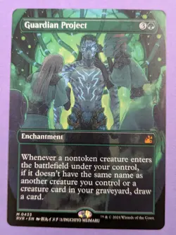 MTG Magic: Ravnica Remastered: Guardian Project Anime Borderless #0433 Mythic NM - Image 1