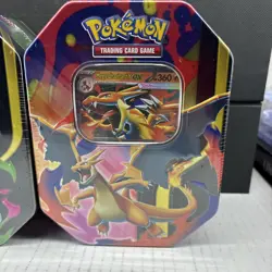 Pokemon TCG Mega Charizard X & Y Tins Sealed SET Of 2 Phantasmal Flames NEW 🔥 - Image 3