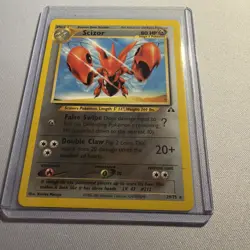 Pokemon TCG Scizor (29) 29/75 Neo Discovery Rare LP - Image 1