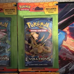 Pokemon TCG XY Evolutions Booster Pack Art Set (4 Packs) - Image 2