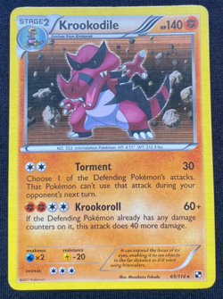 Pokemon TCG Krookodile Black And White 65/114 Holo Rare MP - Image 1