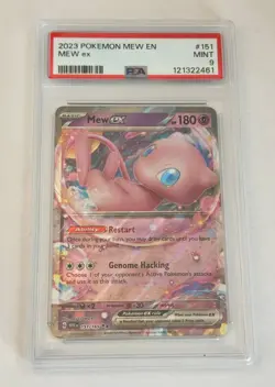PSA 9 MINT 2023 Pokemon Mew EN-151 MEW EX #151 Holo Rare - Image 1