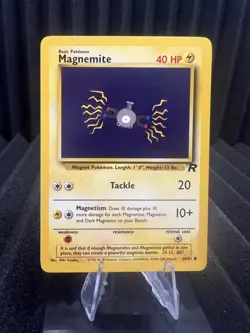 Magnemite 60/82 - Team Rocket Unlimited Edition - WOTC Pokemon LP - Image 1