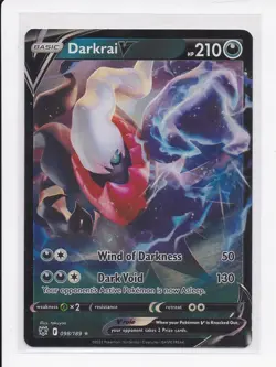 2022 Pokemon Sword Shield Astral Radiance Darkrai V 098/190 Ultra Rare - Image 1