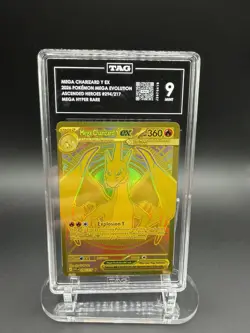 Pokemon Mega Charizard Y EX Ascended Heroes Mega Hyper Rare #294/217 TAG 9 - Image 1