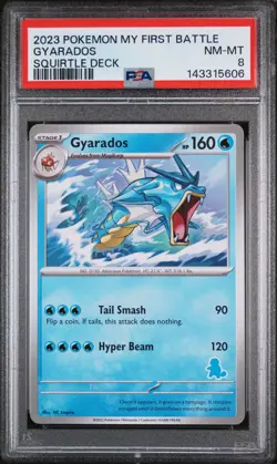 2023 POKEMON MY FIRST BATTLE-SQUIRTLE DECK GYARADOS PSA 8 - Image 1