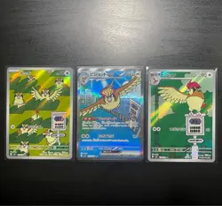 Pokemon Pidgey 207/197 Pidgeotto 208/197 Pidgeot 225/197 Obsidian Flames JP - Image 1