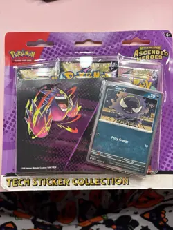Pokemon TCG Mega Evolution—Ascended Heroes Promo Sticker Pack + 3 Boosters - Image 1