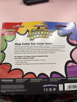 Pokemon TCG Mega Evolution—Ascended Heroes Promo Sticker Pack + 3 Boosters - Image 2