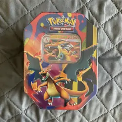 Pokemon TCG Mega Charizard Y & Charizard Tin 10-10300-120 Multicolor - Image 1