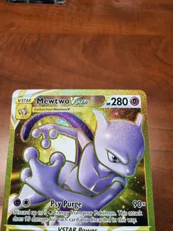 Pokemon TCG Mewtwo VSTAR Pokemon GO 086/078 Holo Secret Rare - Image 5