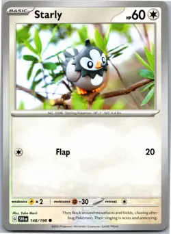 Starly - SV01: Scarlet & Violet Base Set 148/198 - Common - NM Pokemon TCG - Image 1