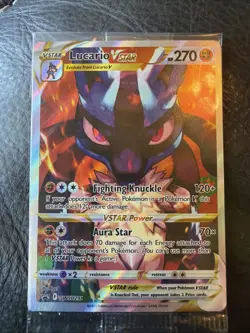 Pokemon TCG Lucario VSTAR SWSH291 SEALED Black Star Promo Crown Zenith Holo - Image 1