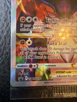 Pokemon TCG Lucario VSTAR SWSH291 SEALED Black Star Promo Crown Zenith Holo - Image 3