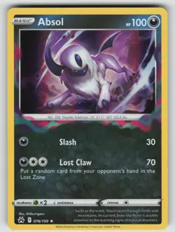Absol 076/159 Holo Rare Crown Zenith Pokemon Near Mint - Image 1