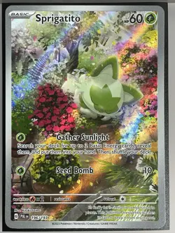 Sprigatito 196/193: Paldea Evolved (Illustration Rare) Pokemon NM-LP - Image 1