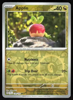 Applin 138/191 Common Surging Sparks Pokemon Reverse Holo Near Mint - Image 1
