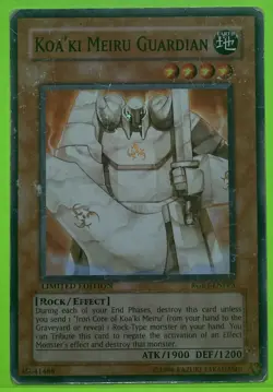Yugioh - Koa'Ki Meiru Guardian (Super Rare) (Limited Edition) - RGBT-ENPP3 DMG - Image 1