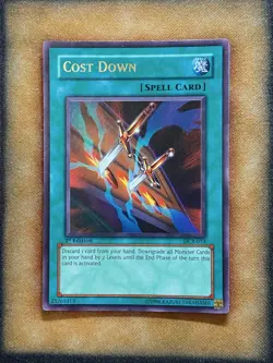 Yugioh Cost Down DCR-053 Ultra Rare 1st Ed LP - Image 1