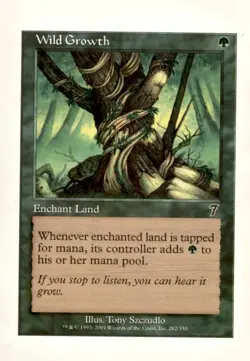 MTG - 7th Edition #282 Wild Growth - Image 1
