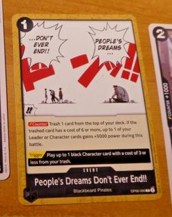 ONE PIECE TWO LEGENDS ENGLISH CARD GAME CARTE OP08-096 EN MINT - Image 1