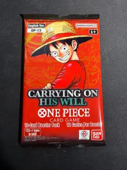 Carrying on his Will - OP13 - Booster Pack - ENG english Sealed One Piece TCG - Image 1