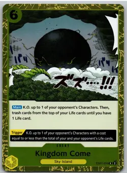 Kingdom Come EB01-059 Rare Extra Booster: Memorial Collection One Piece NM - Image 1