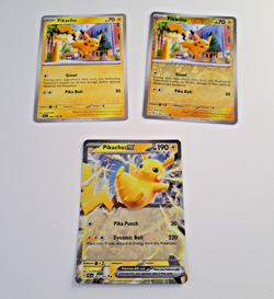 3x Pikachu EX Paldea Evolved Card Set - Mint to Near Mint - 062/193 063/193 - Image 1