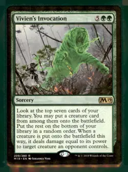MTG - M19 #209 Vivien's Invocation - Image 1