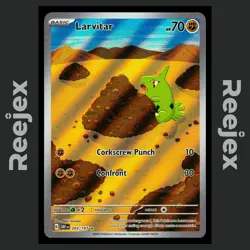 Larvitar - 203/197 - Illustration Rare - Obsidian Flames - Pokemon Card - NM/M - Image 1