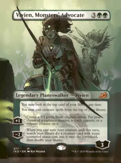 MTG - m19 #277 Vivien, Monsters' Advocate (Borderless) - Image 1