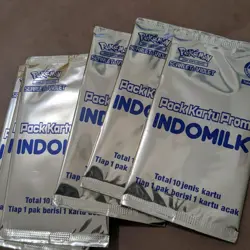 20 Sealed Pokemon Promo Card Packs Collectible Indomilk Promo Card Indonesian - Image 1