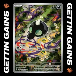 Shroodle - 149/132 - Illustration Rare - Mega Evolutions - Pokemon Card - NM/M - Image 1