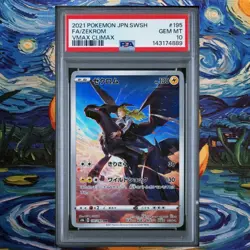 Zekrom PSA 10 Graded CHR Vmax Climax s8b 195/184 2021 Japanese Pokemon Card - Image 1