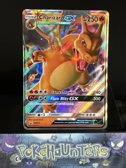 Pokemon Card Charizard GX SM211 Hidden Fates Promo Half Art Near Mint - Image 1