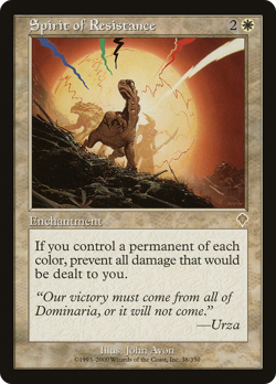 Spirit of Resistance #38 (MP) Invasion INV Magic MTG - Image 1