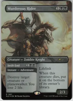 MTG Murderous Rider Rainbow Foil Foil NM Secret Lair Drop Series Magic 1981 - Image 1