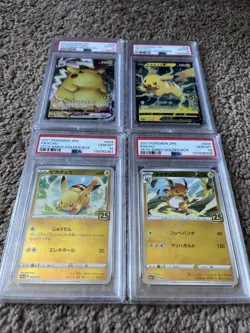 2021 Pokemon JPN. Pikachu 25th Anniversary-Golden Box AND Raichu PSA 10 - Image 2