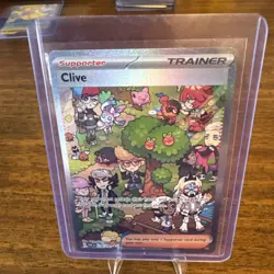Clive 236/091 Special Illustration Rare Paldean Fates Pokemon TCG Full Art NM - Image 1