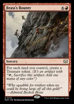 Mint/Near-Mint, English - 4 x MTG Brass's Bounty Commander: March of the Machine - Image 1