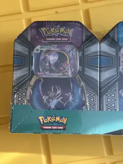 NEW Factory Sealed POKEMON 3 Pack Tins Lunala Solgaleo Tapu Bulu GX - Image 4