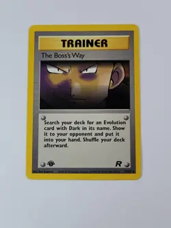 Pokemon Card 1st Edition The Boss's Way 73/82 Team Rocket Regular US - Image 1