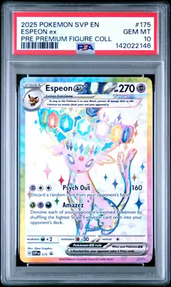 2025 POKEMON SVP EN-SV BLACK STAR PROMO #175 ESPEON EX PSA 10 - Image 1