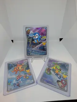 Pokemon 1st Partner Illustration Collections Turtwig #40 Chimchar #41 Piplup #42 - Image 1