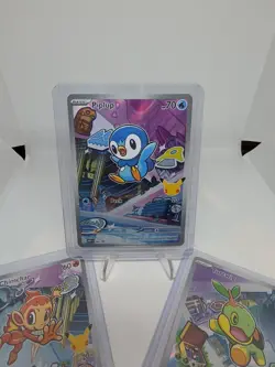 Pokemon 1st Partner Illustration Collections Turtwig #40 Chimchar #41 Piplup #42 - Image 3