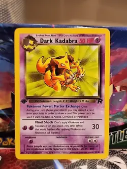Pokemon TCG Dark Kadabra Card 39/82 Team Rocket 1st Edition - Image 1
