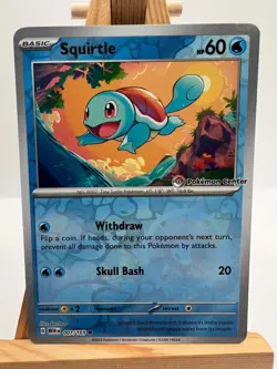 Pokemon TCG - S&V 151 - 007/165 Squirtle - Pokemon Center Stamped Promo - NM/M - Image 1